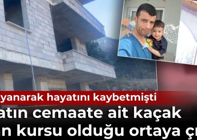 İki işçinin hayatını kaybettiği inşaat cemaatin kaçak Kuran kursu çıktı